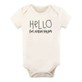 Tenth & Pine Hello I'm New Here Organic Cotton Onesie - TPSSOHNH03 - ANB Baby